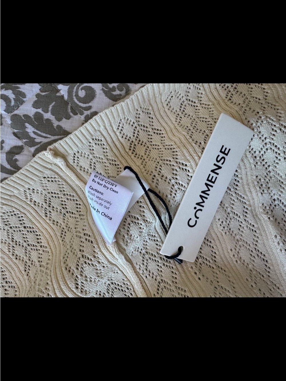 NWT Commense beige knit polo dress size M - Picture 8 of 9
